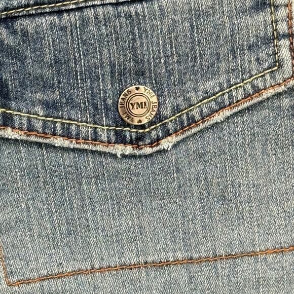 YMI Micro Mini Y2K Skirt SZ 13 Blue Women's VTG Distressed Streetwear Gyaru NEW - Picture 5 of 9